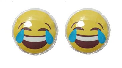 Gülen Emoji Şekilli Cep Sobası El Isıtıcı,2 Adet Sıcak Su Torbası Pvc 9cm | Decoverse