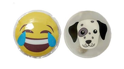 Gülen Emoji,köpek Cep Sobası,el Isıtıcı,2 Adet Sıcak Su Torbası Pvc 9cm | Decoverse