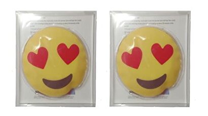  Kalpli Emoji Şekilli Cep Sobası,el Isıtıcı,2 Adet Sıcak Su Torbası Pvc 9cm | Decoverse