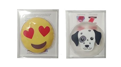  Kalp Emoji,köpek Cep Sobası,el Isıtıcı,2 Adet Sıcak Su Torbası Pvc 9cm | Decoverse