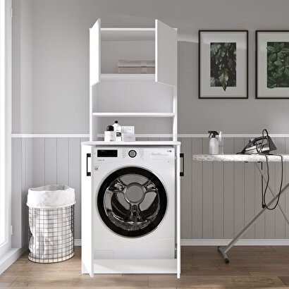  Teta Home Kapaklı Çamaşır Makinesi Dolabı+kapaklı Kiler Dolabı | Decoverse