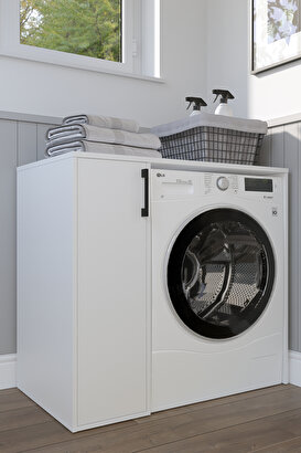  Teta Home Çamaşır Makinesi Dolabı Trend Beyaz Beyaz | Decoverse