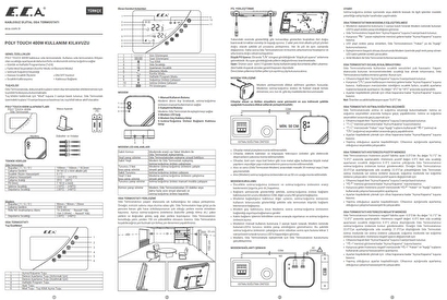 Eca Poly Touch 400 B Kablosuz Oda Termostatı 7006903006 | Decoverse