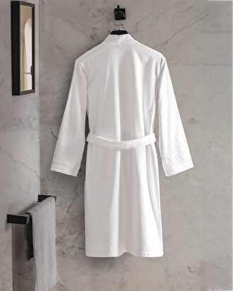 Stripe Kimono Unisex %100 Pamuk Bornoz - Otel Koleksiyon | Decoverse