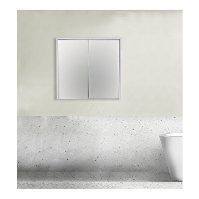 Dicle Aynalı Üst Dolap Beyaz 65 Cm | Decoverse