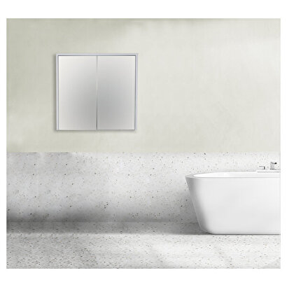Aras Aynalı Üst Dolap Beyaz 80 Cm | Decoverse