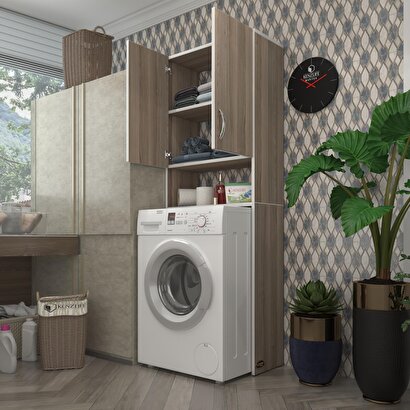 Kenzlife çamaşır makinesi dolabı avdotya Cordoba 180x066x30 banyo ofis kapaklı arkalıksız | Decoverse