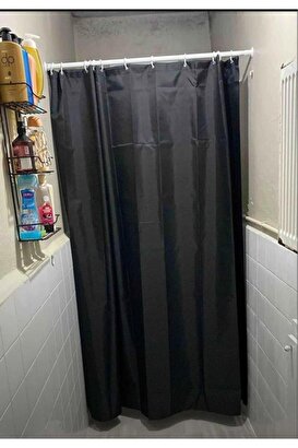  Metal Banyo Duş Perde Borusu 120x210cm Beyaz | Decoverse