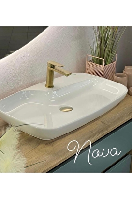  Nova Tezgah Üstü Lavabo 70x43 Cm | Decoverse