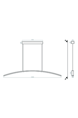 Samsung Led Modern Sarkıt Avize (radius) | Decoverse