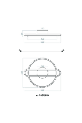  Tavan Led Avize Feeler Plafonyer 40cm | Decoverse