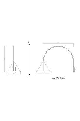  Duvar Led Aplik Hoope Ø40cm | Decoverse