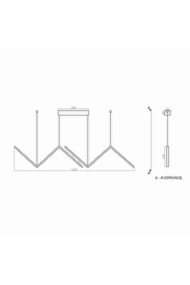  Sarkıt Led Avize Crooked | Decoverse