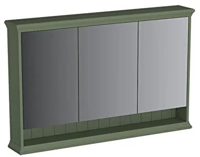 65807 Vitra Valarte Neo Led Aydınlatmalı Dolaplı Ayna, 120 cm, Retro Yeşil | Decoverse