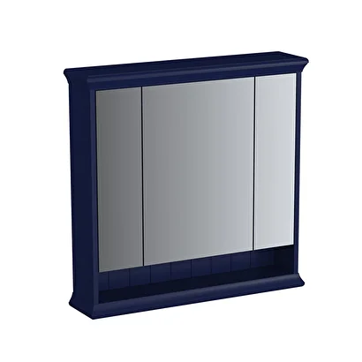 65793 Vitra Valarte Neo Led Aydınlatmalı Dolaplı Ayna, 80 cm, Çelik Mavisi | Decoverse