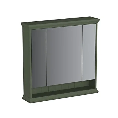 65832 Vitra Valarte Neo Led Aydınlatmalı Dolaplı Ayna, 80 cm, Retro Yeşil | Decoverse
