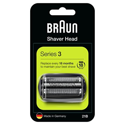 Braun Series 3 21B Tıraş Makinesi Yedek Başlığı - Siyah | Decoverse