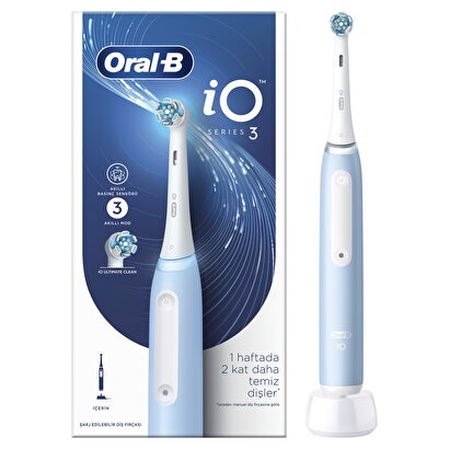 Oral-B iO 3 Şarjlı Diş Fırçası - Mavi | Decoverse