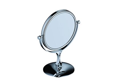 BOCCHI Büyüteçli Tezgah Üstü Ayna (Küçük Boy), Krom | Decoverse