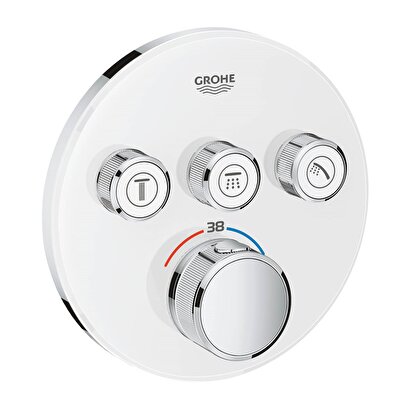 Grohe SmartControl Üç Valfli,Akış Kontrollü Ankastre Termostatik Duş Bataryası | Decoverse