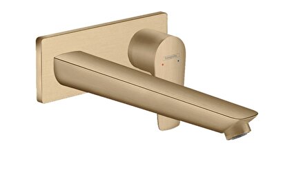Hansgrohe Talis E Tek kollu lavabo bataryası ankastre duvara monte, 22,5 cm gaga ile Mat bronz ve iç set | Decoverse
