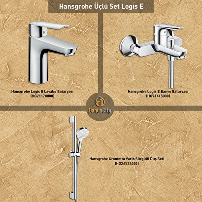  Hansgrohe Logis E 3'lü Set | Decoverse