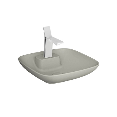  Vitra Memoria Kare Lavabo Mat Bej 45cm | Decoverse