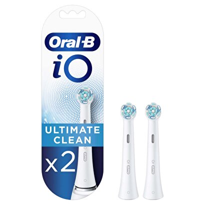 Oral-B iO Ultimate Clean Beyaz Diş Fırçası Yedek Başlığı 2 Adet | Decoverse