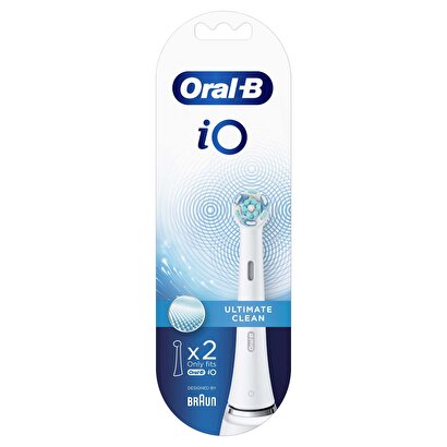 Oral-B iO Ultimate Clean Beyaz Diş Fırçası Yedek Başlığı 2 Adet | Decoverse