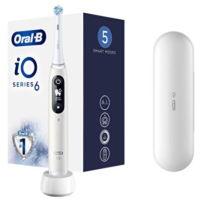 Oral-B iO 6 Şarjlı Diş Fırçası - Beyaz | Decoverse