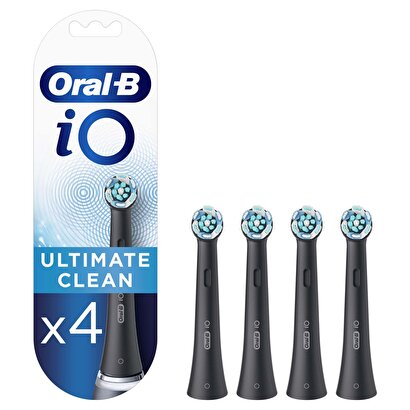 Oral-B iO Ultimate Clean Siyah Diş Fırçası Yedek Başlığı 4 Adet | Decoverse