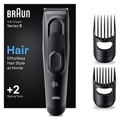 Braun Series 5 HC5330, Erkekler İçin 17 Uzunluk Ayarına Sahip Saç Kesme Makinesi | Decoverse