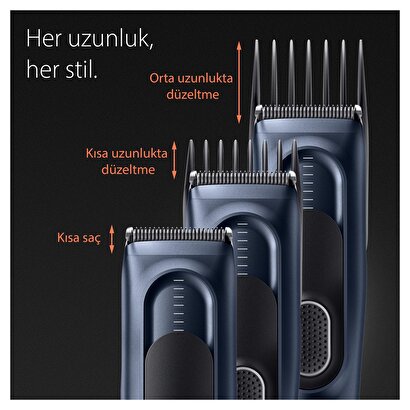  Braun Series 5 HC5350, Erkekler İçin 17 Uzunluk Ayarına Sahip Saç Kesme Makinesi | Decoverse