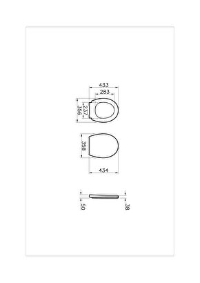 VitrA S20 Round 109-003-909 Universal Klozet Kapağı, Yavaş Kapanır, Kolay Çıkabilir, Beyaz | Decoverse