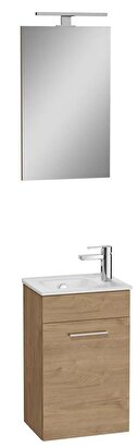 VitrA 40cm Altın Meşe Banyo Dolabı + Duş Sistemi + Batarya Set | Decoverse