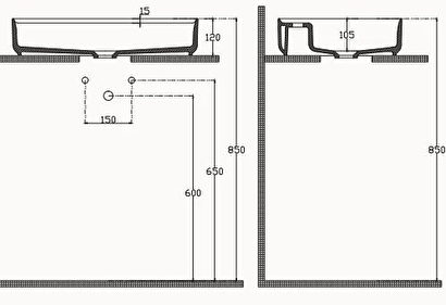 Isvea Infinity Tezgah Üstü Lavabo 60 cm | Decoverse