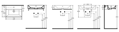 Sistemaz Frame S&amp;s Tezgahüstü Beyaz Lavabo 60x42 Cm. | Decoverse