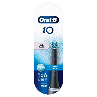 Oral-B iO Ultimate Clean Siyah Diş Fırçası Yedek Başlığı 6 Adet | Decoverse