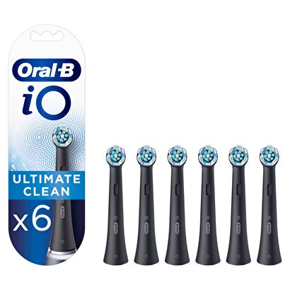 Oral-B iO Ultimate Clean Siyah Diş Fırçası Yedek Başlığı 6 Adet | Decoverse
