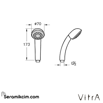  Vitra Nano 1F El Duşu | Decoverse