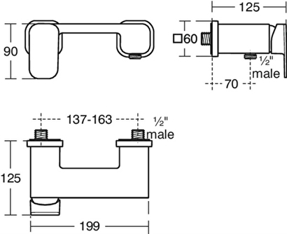 Ideal Standard A6337AA Tonic II Duş Bataryası | Decoverse