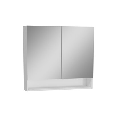 VitrA Ardea 66114 Dolaplı Ayna, 80 cm, Parlak Beyaz | Decoverse