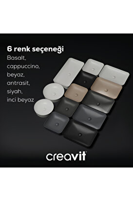 Creavit Ultra 45 Cm Tezgah Üstü Çanak Lavabo Ul145 | Decoverse