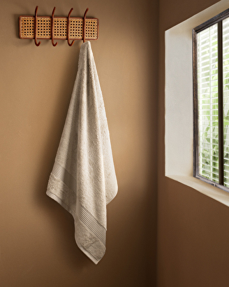 Clarette Banyo Havlusu - Soft Gri - 90x150 cm | Decoverse