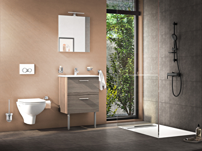  VitrA Mia 75072 Banyo Dolabı Seti Çekmeceli, Ayaklı, 60 cm, Cordoba | Decoverse