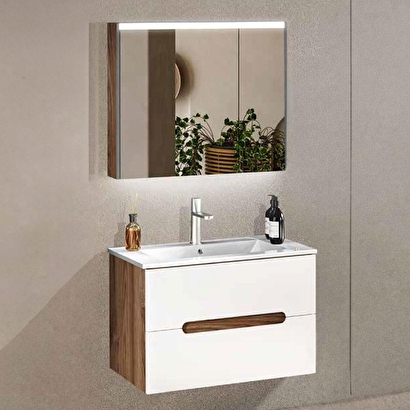 Badella Toledo Banyo Dolap Takımı TOLEDO 5585 V31 85cm Beyaz | Decoverse