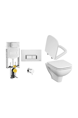  S20 Asma Klozet +VitrA Soft Kapak +Gömme Rezervuar Set | Decoverse