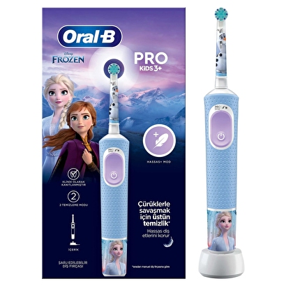 Oral-B Vitality Pro Frozen Özel Seri Çocuklar İçin Şarj Edilebilir Diş Fırçası | Decoverse