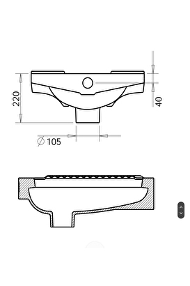  Turavit 5205 Hela Taşı 50x60 İçten Yıkamalı | Decoverse