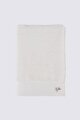  Pure Cotton 2'li Banyo Havlusu Seti %100 Organik Pamuk Bez Bordürlü Nakışlı Krem 76x142 Cm